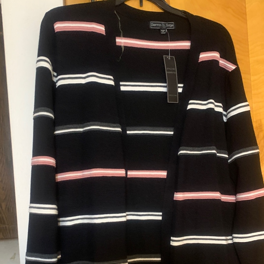 Black and White Striped Sweater